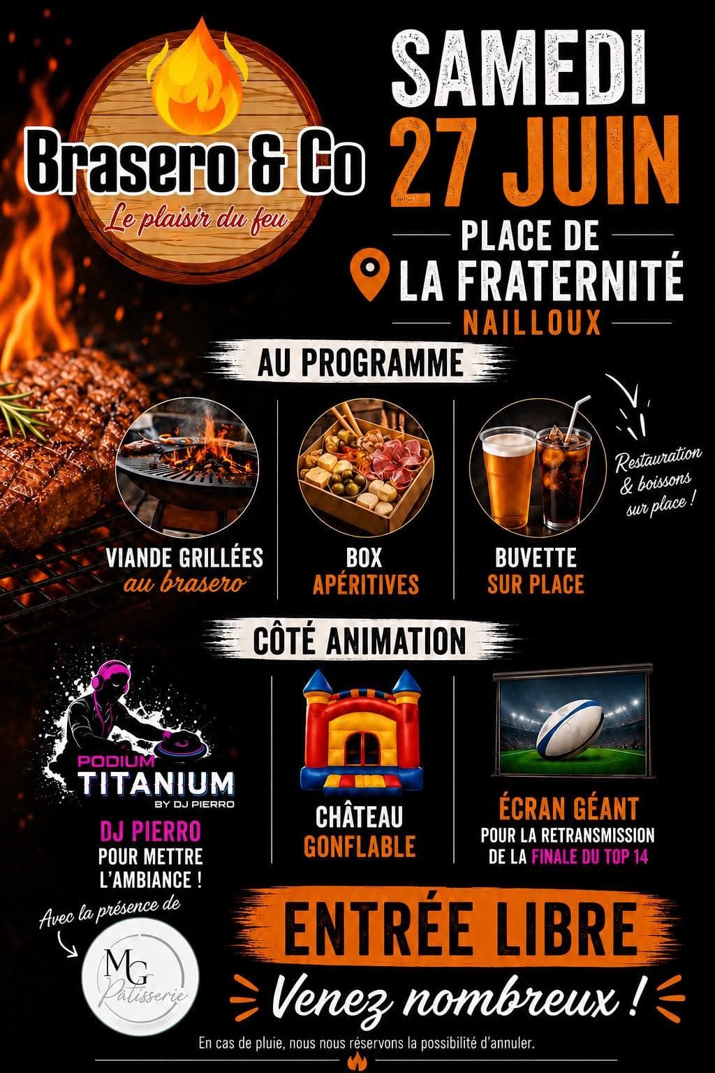 Illustration de l'événement : SOIRÉE BRASERO À NAILLOUX