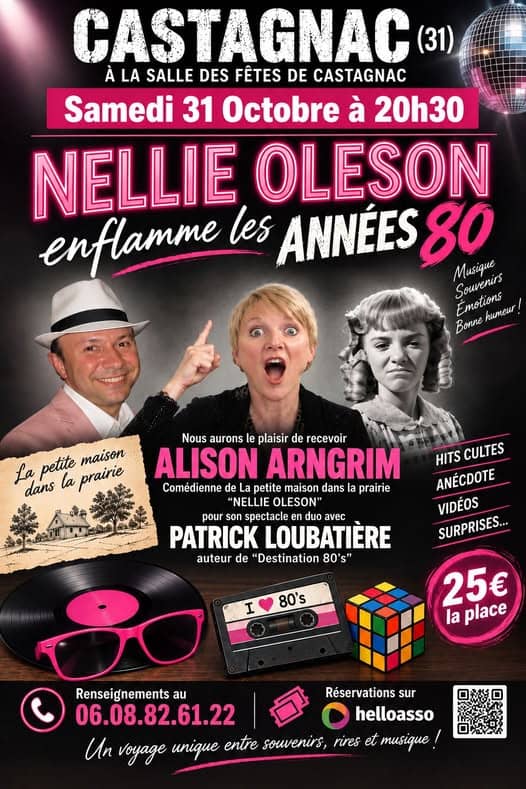 Illustration de l'événement : SPECTACLE NELLIE OLESON ENFLAMME LES ANNÉES 80