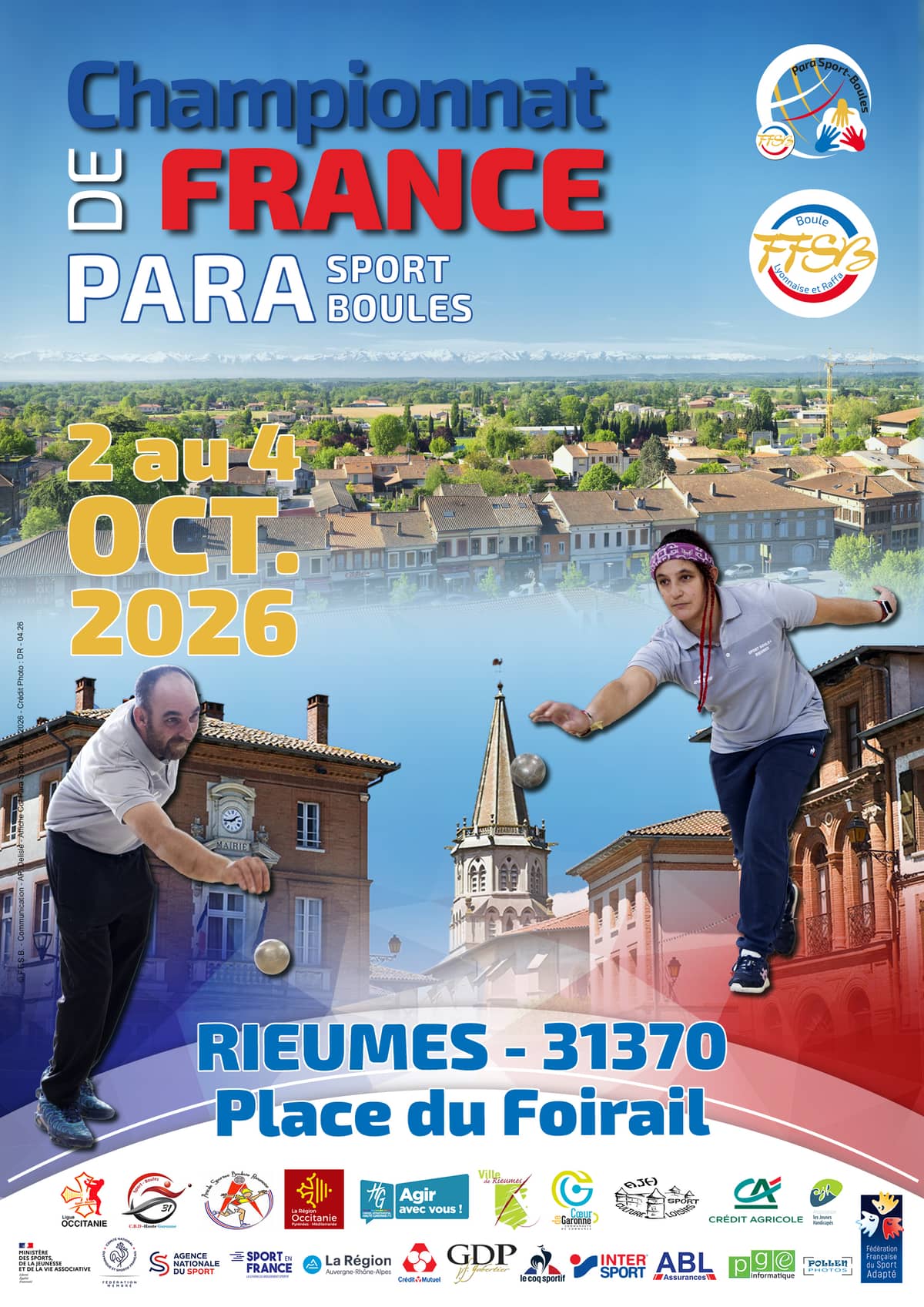 Illustration de l'événement : CHAMPIONNAT DE FRANCE - PARA SPORT BOULES - 2026