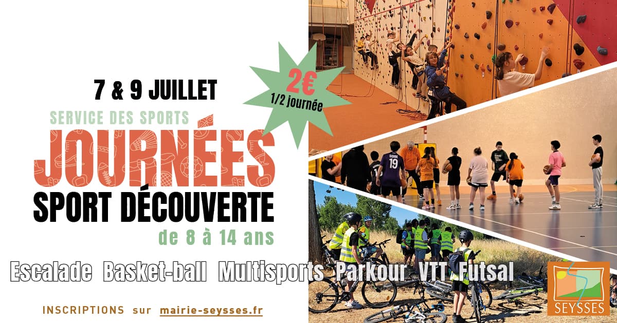 Illustration de l'événement : JOURNÉE SPORT DÉCOUVERTE VACANCES