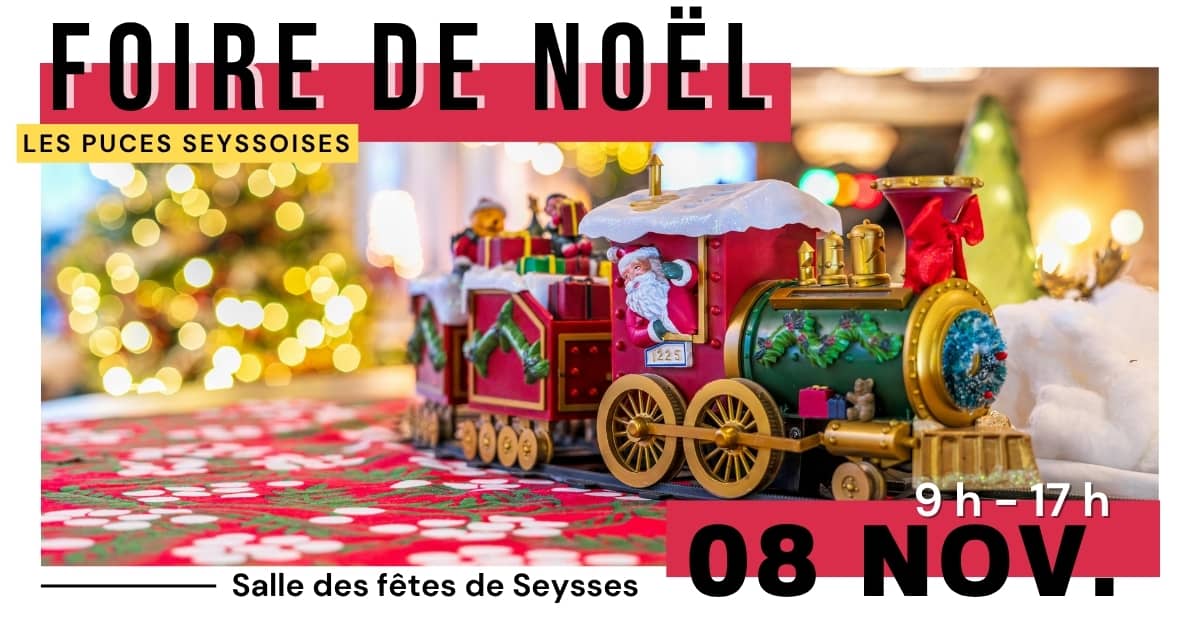 Illustration de l'événement : FOIRE DE NOËL : MARCHÉ DES CRÉATIONS & VIDE-GRENIERS DE JOUETS