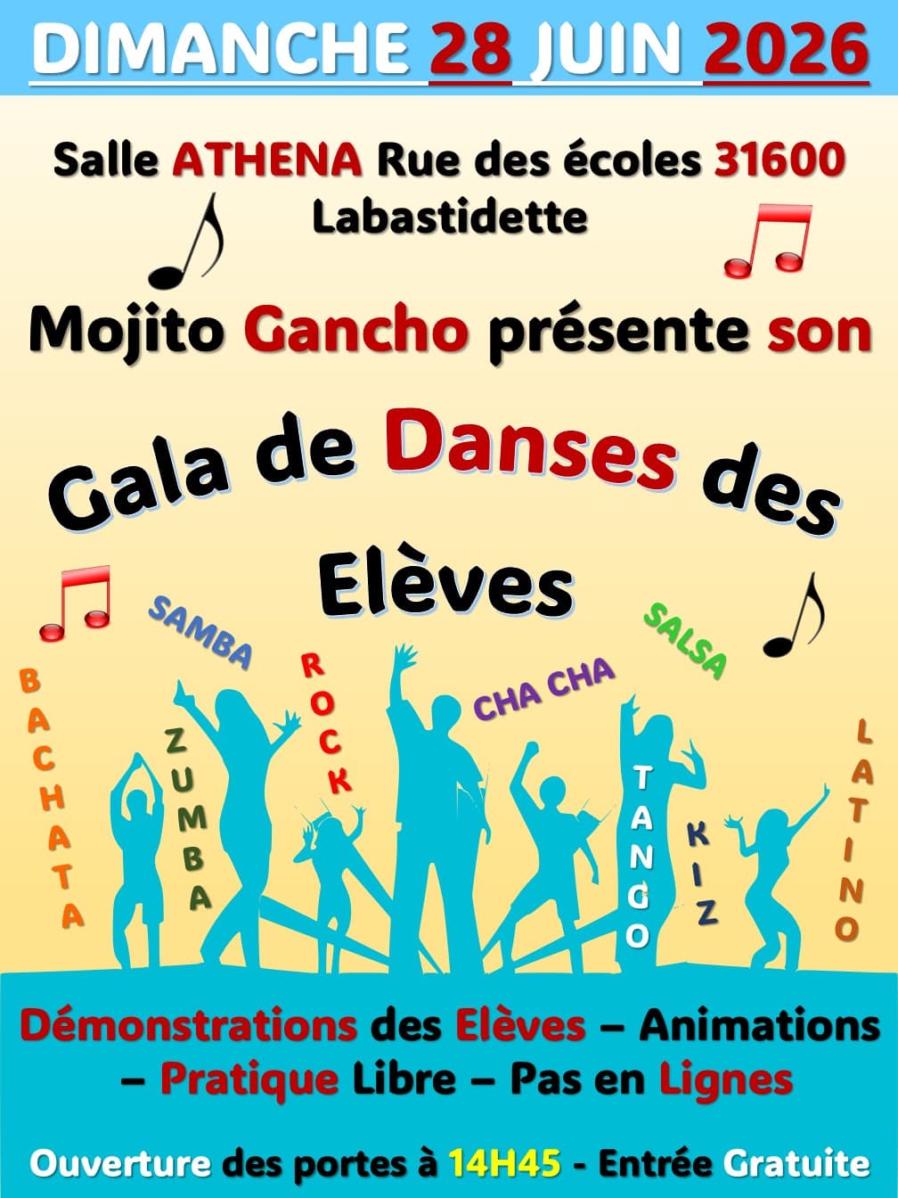 Illustration de l'événement : GALA DE DANSES DES ELÈVES MOJITO GANCHO 2026