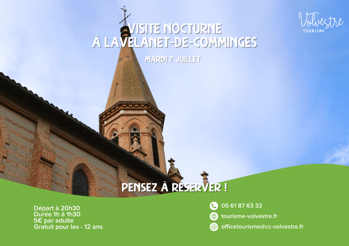 Illustration de l'événement : VISITE NOCTURNE : LAVELANET-DE-COMMINGES
