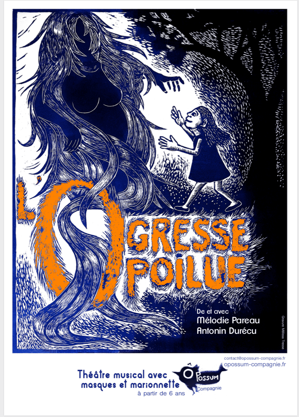 Illustration de l'événement : L’OGRESSE POILUE, THÉÂTRE MUSICAL AVEC MASQUES ET MARIONNETTES – FAMILIAL