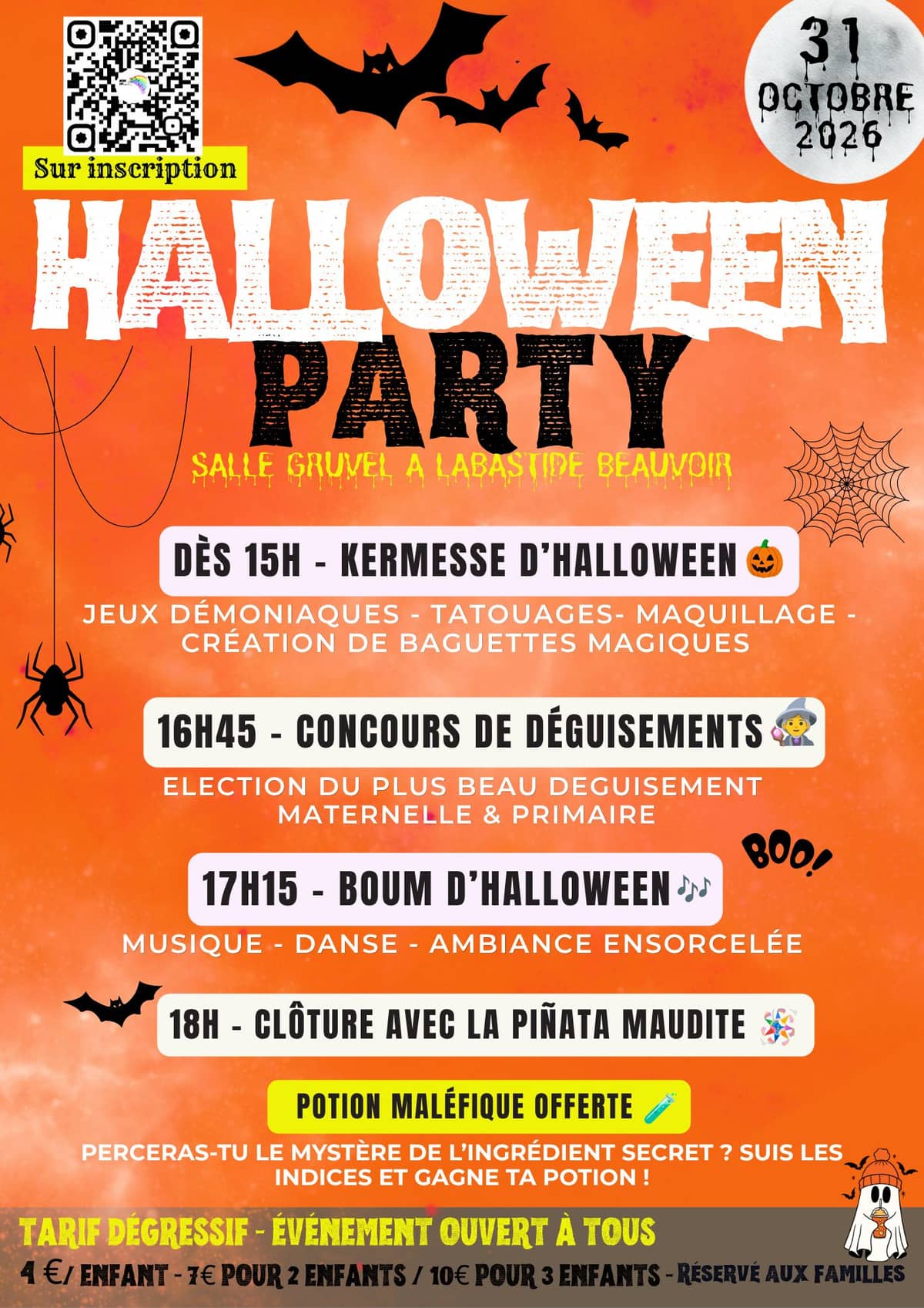 Illustration de l'événement : LA BIG HALLOWEEN PARTY !