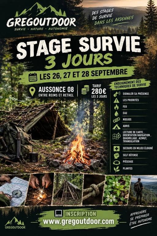 Illustration de l'événement : Stage de survie