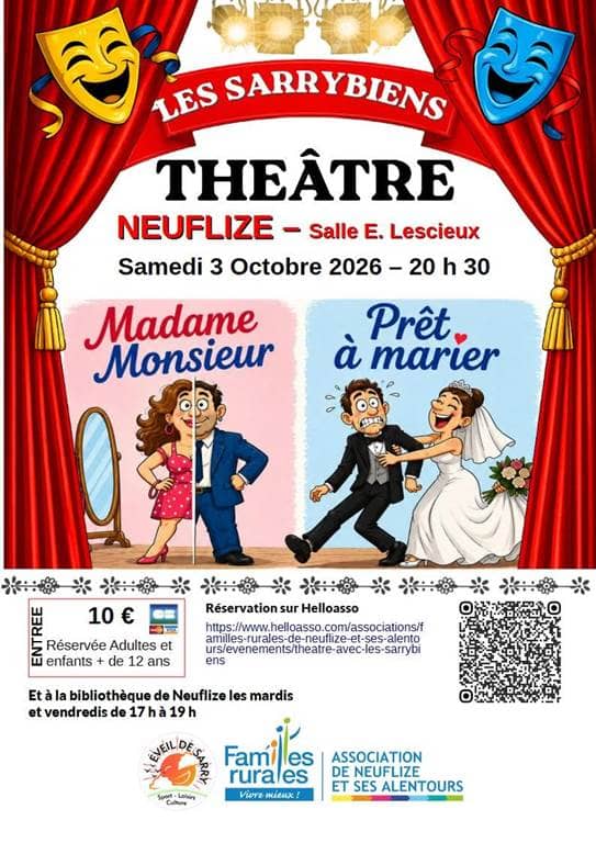 Illustration de l'événement : Théâtre "Madame, Monsieur prêt à marier"