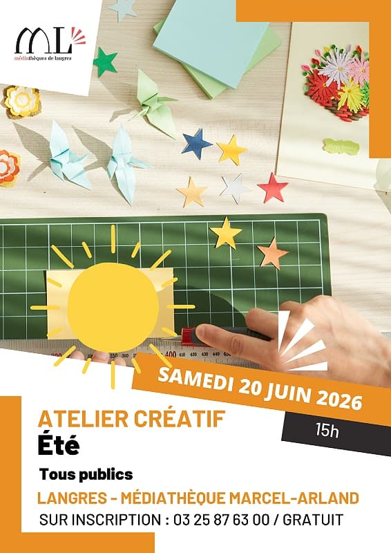 Illustration de l'événement : Atelier créatif - Bienvenue l'été !