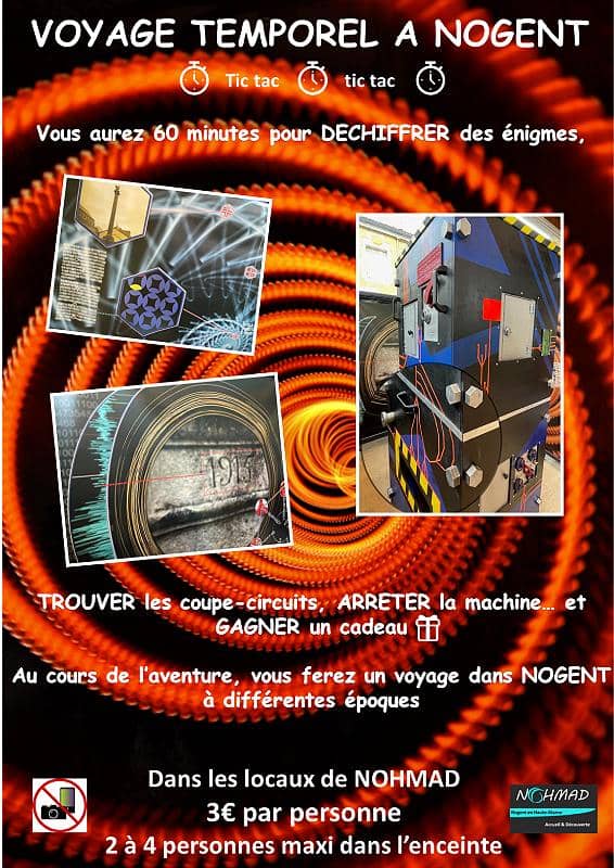 Illustration de l'événement : Escape game : voyage temporel à Nogent