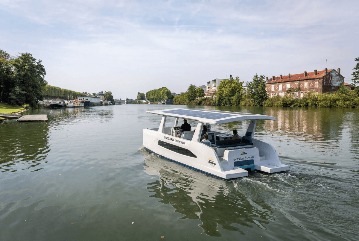 Illustration de l'événement : Promenade en catamaran solaire | Quand l'Aisne rejoint l'Oise