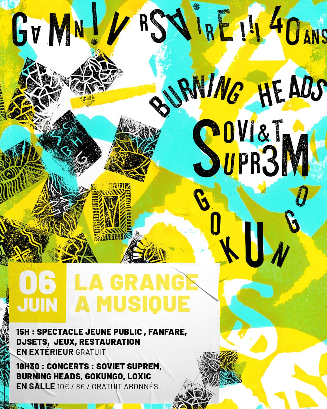 Illustration de l'événement : Gamniversaire | Après-midi jeux et concert Punk-rock