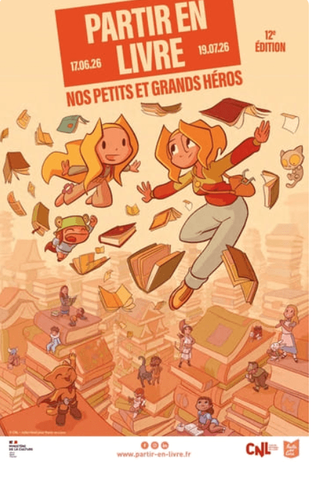 Illustration de l'événement : Partir en livre : Kermesse littéraire a Géodomia