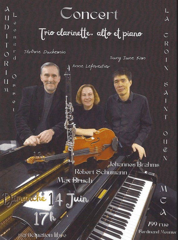 Illustration de l'événement : Concert Trio Clarinette Alto Piano