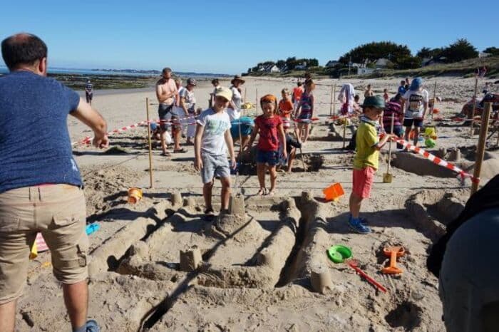 Illustration de l'événement : Concours de châteaux de sable en famille