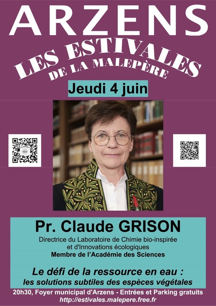 Illustration de l'événement : Conférence de la Professeure Claude GRISON
