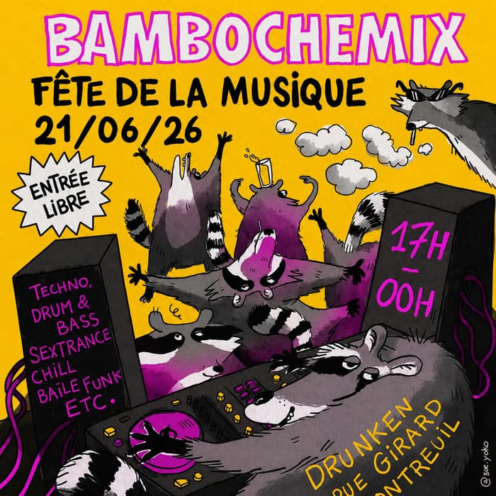 Illustration de l'événement : FETE DE LA MUSIQUE 2026 : BAMBOCHEMIX