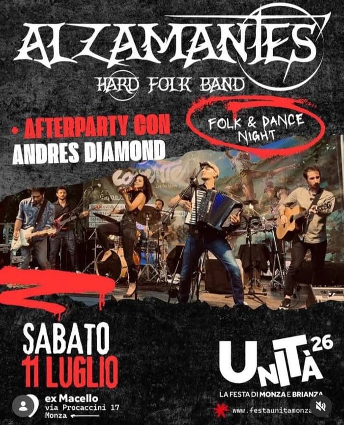 Illustration de l'événement : Festa Unità serata Folk Rock
