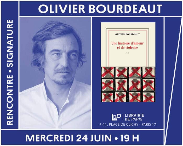 Illustration de l'événement : L'auteur Olivier Bourdeaut présente son nouveau roman « Une histoire d'amour et de violence »