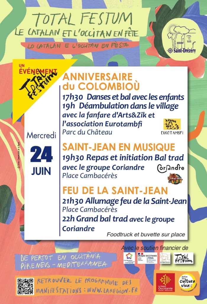 Illustration de l'événement : Anniversaire du colombiou et Fete de la St Jean