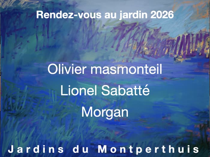 Illustration de l'événement : Exposition : les artistes Olivier Masmonteil, Lionel Sabatté et Morgan aux Jardins du Montperthuis