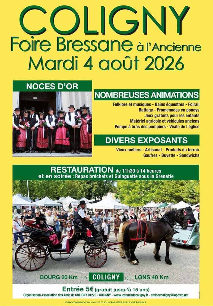 Illustration de l'événement : Foire Bressane à l'ancienne