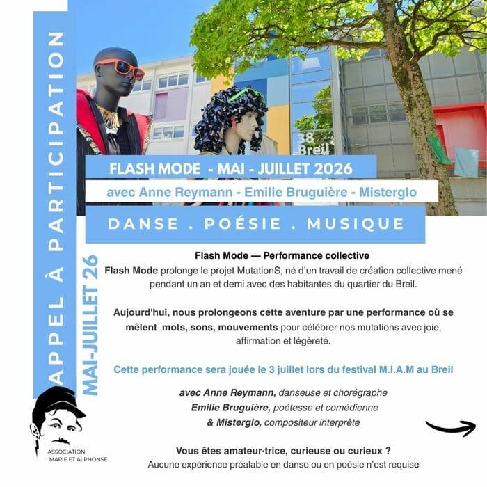 Illustration de l'événement : Appel à participation FLASH MODE - performance collective au Breil