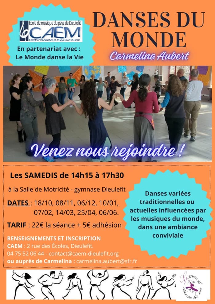 Illustration de l'événement : Stage de danses du monde, néo-klezmer et Méditerranée