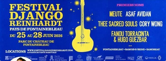 Illustration de l'événement : Du jeudi 25 au dimanche 28 juin 46ème festival DJANGO REINHARDT .