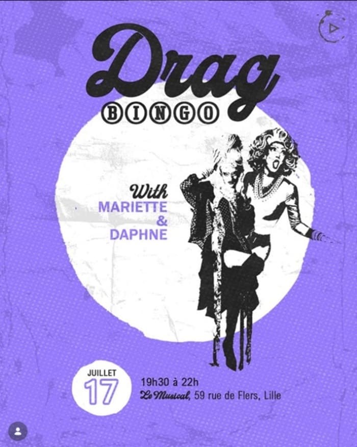 Illustration de l'événement : Drag bingo by Daphnée K Rose et la Mariette