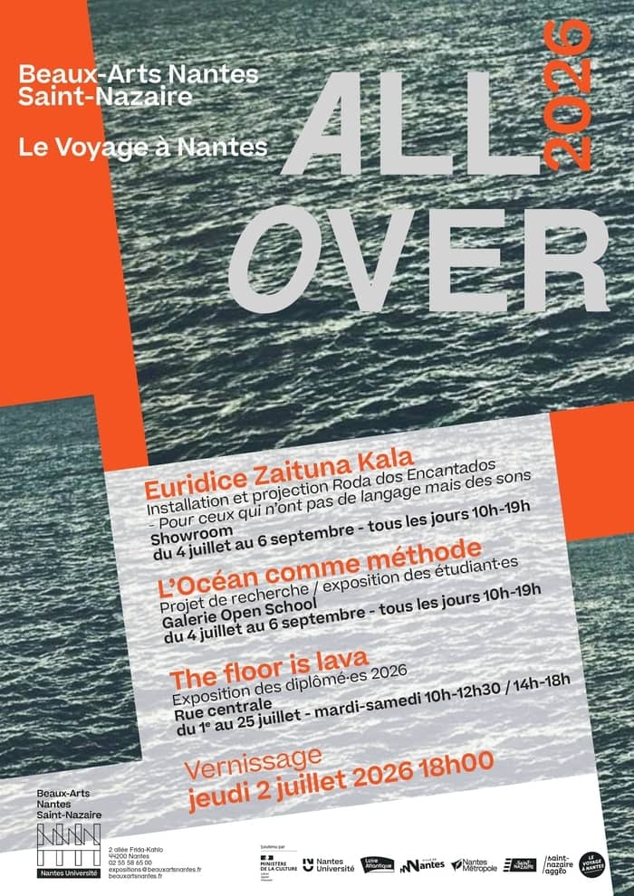 Illustration de l'événement : All Over 2026 - 3 expositions à l'école des Beaux Arts site de Nantes