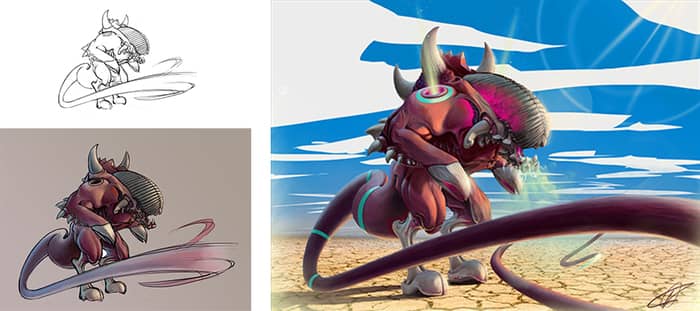 Illustration de l'événement : Stage dessin : Bestiaire fantastique – Dragons, monstres & animaux imaginaires !
