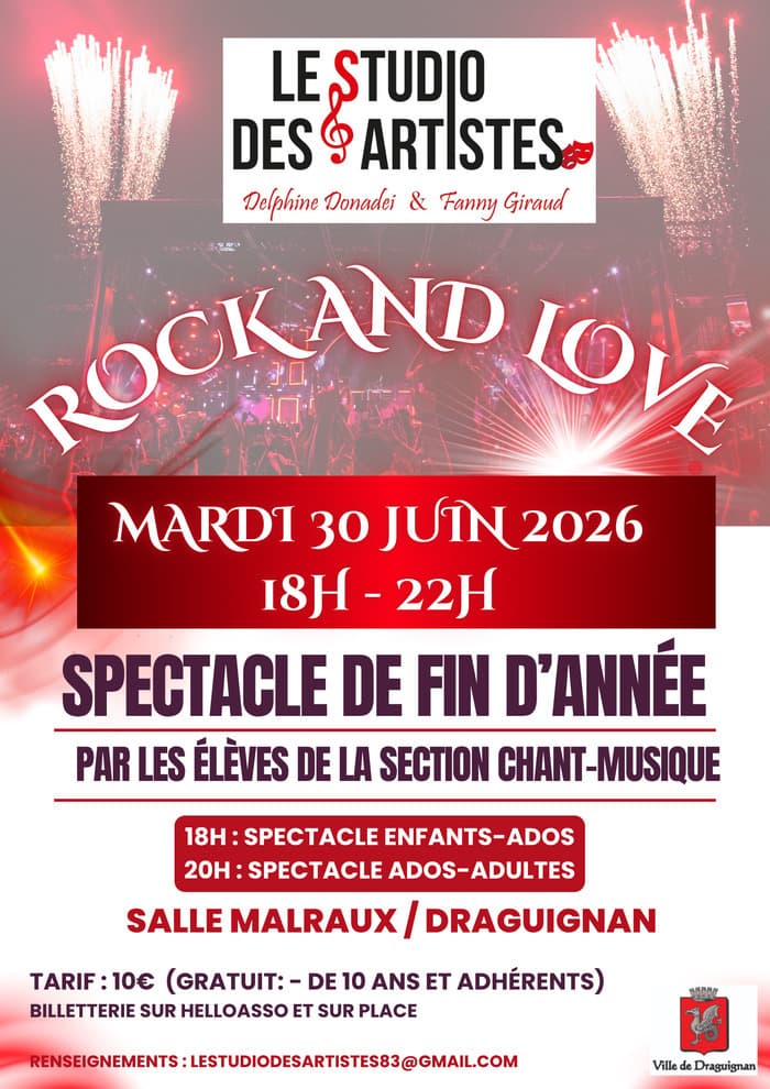 Illustration de l'événement : Spectacle de fin d'année - Rock and Love