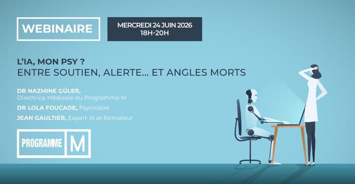 Illustration de l'événement : Webinaire - L'IA, mon psy ?