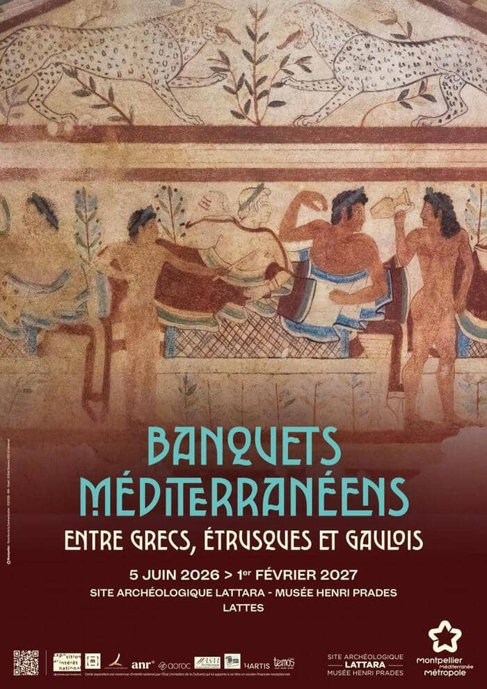 Illustration de l'événement : Lattara : visite libre de l'exposition « Banquets méditerranéens entre Grecs, Étrusques et Gaulois »