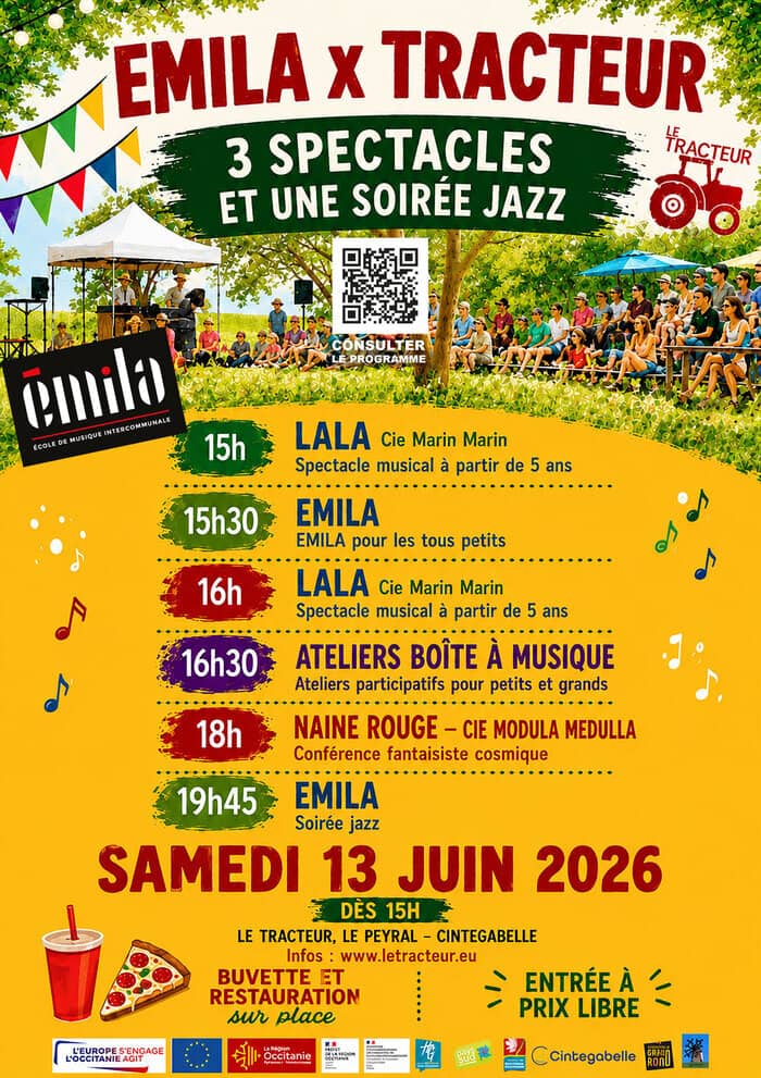 Illustration de l'événement : EMILA X TRACTEUR, le Jazz s'invite à la fête