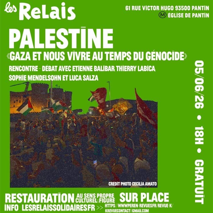 Illustration de l'événement : GAZA ET NOUS. VIVRE AU TEMPS DU GÉNOCIDE»
