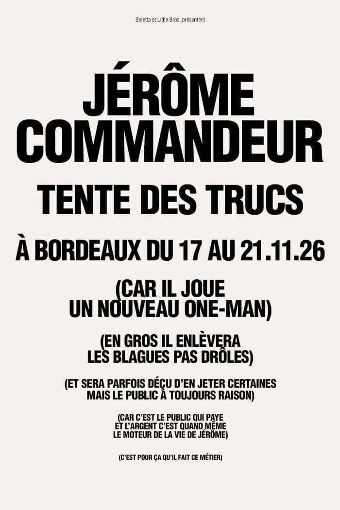 Illustration de l'événement : Jérôme Commandeur