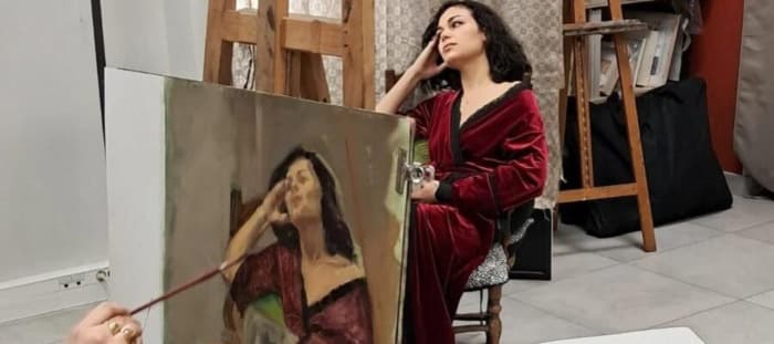 Illustration de l'événement : Paint with me : portrait ou nu, à l’huile