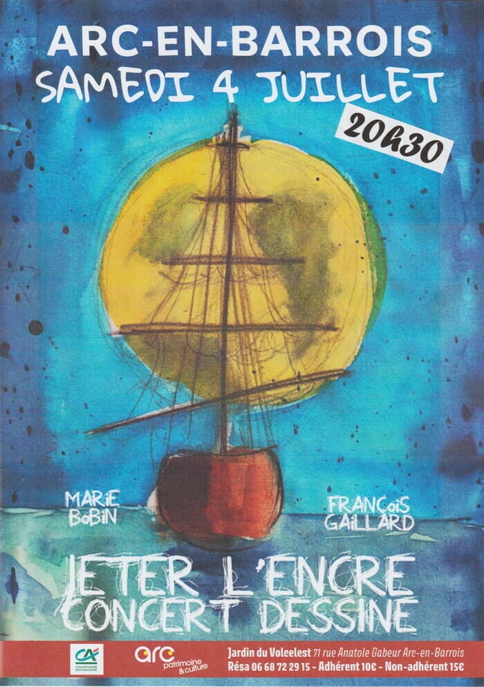 Illustration de l'événement : Jeter l'encre, concert dessiné