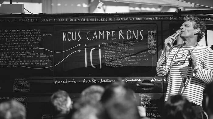 Illustration de l'événement : Nous camperons ici - de et par Sébastien Barrier