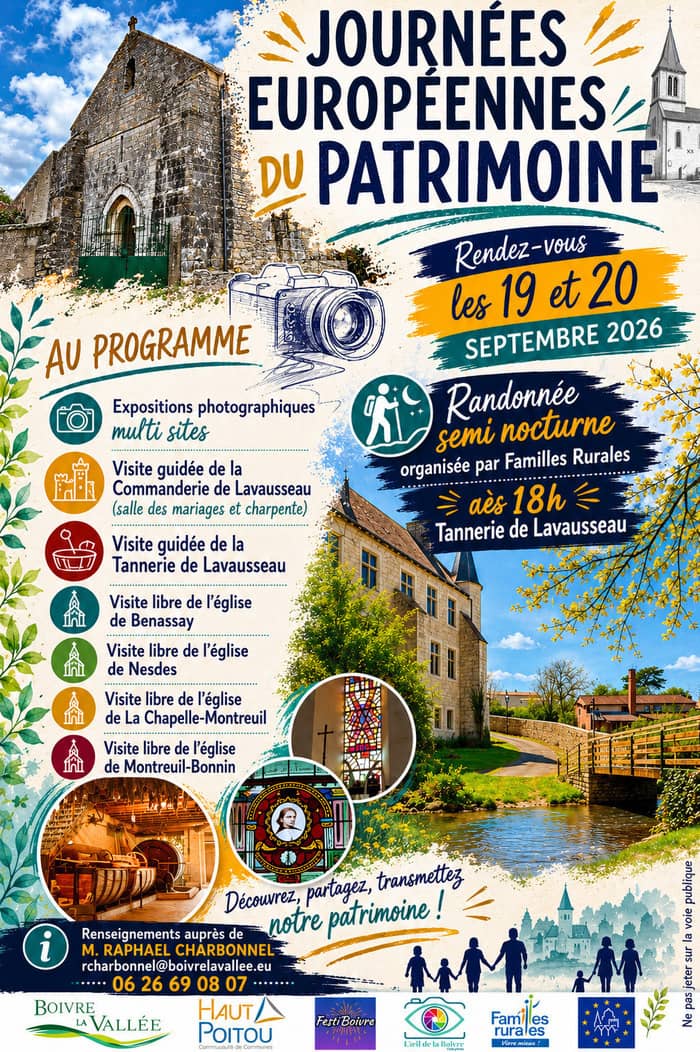 Illustration de l'événement : Visite libre avec exposition photographiques de l'église de Montreuil-Bonnin