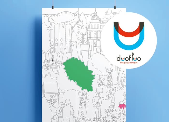 Illustration de l'événement : 10 ans d'affiches Jardins Ouverts par Duofluo