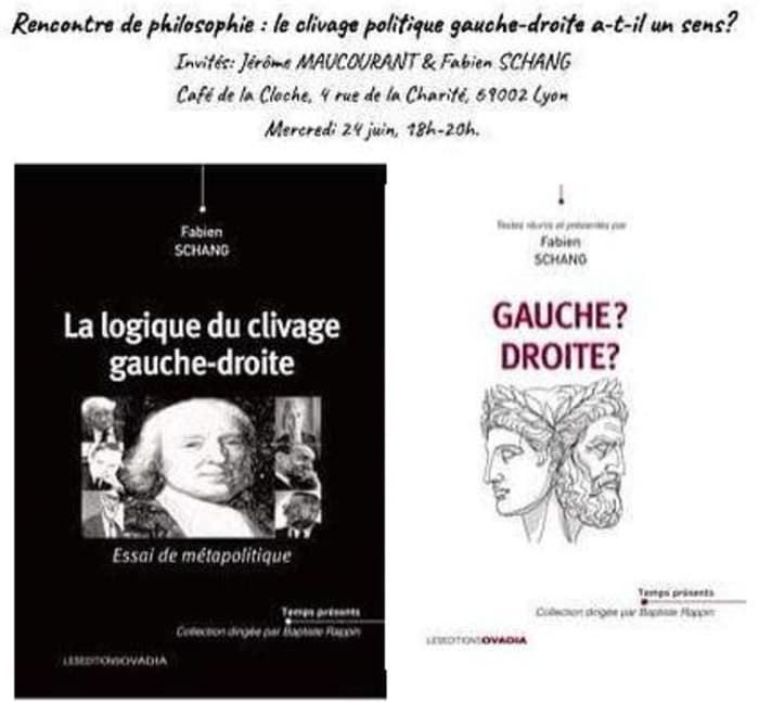 Illustration de l'événement : « Rencontre de philosophie » : le clivage politique gauche-droite a-t-il un sens ?