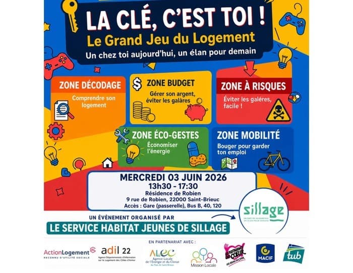 Illustration de l'événement : Journée "La clé c’est toi !", à Saint Brieuc