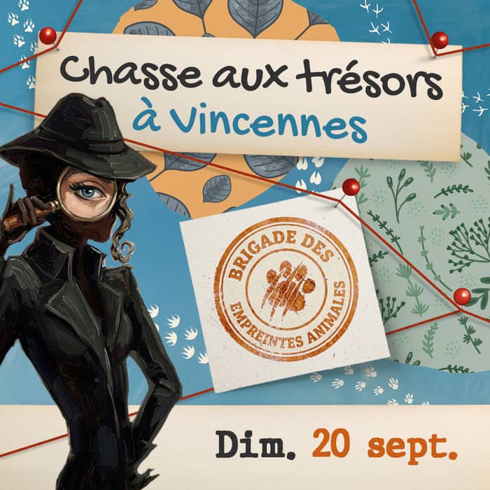 Illustration de l'événement : Enquête policière - Chasse aux trésors : La Brigade des empreintes animales a besoin de vous !