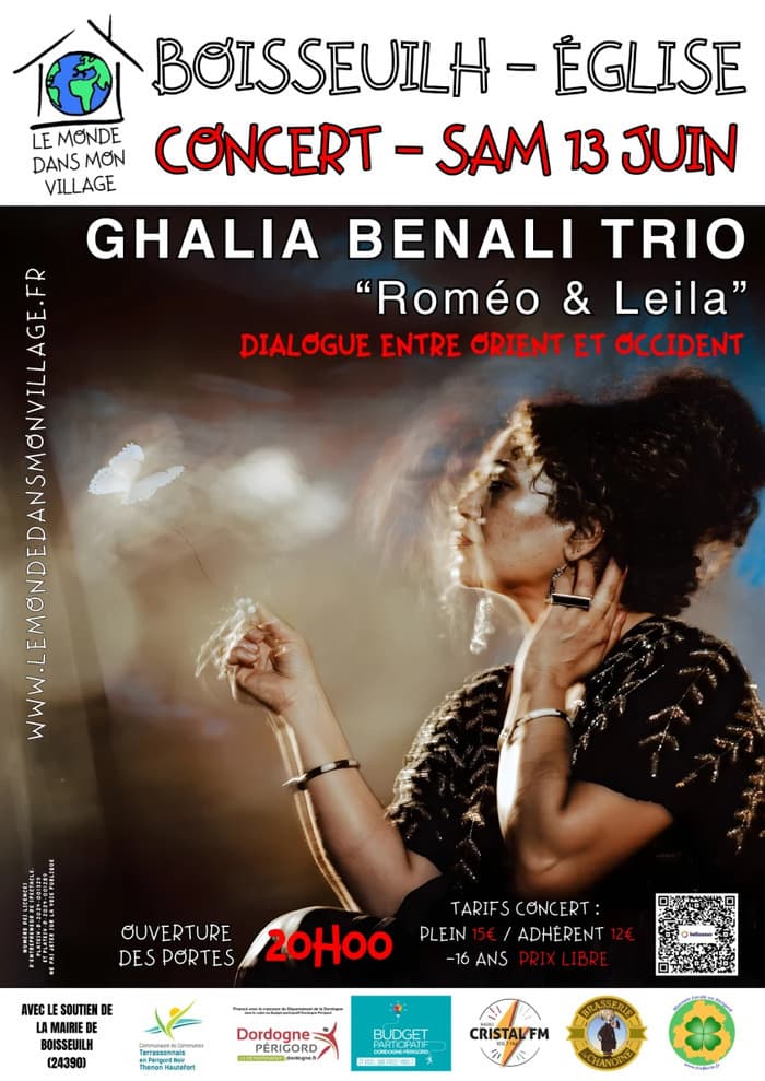 Illustration de l'événement : Ghalia Benali trio - Roméo et Leila - Boisseuilh