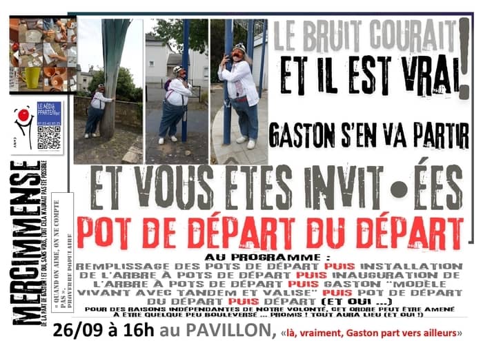 Illustration de l'événement : Enfin ! ça y est !! c'est le pot de départ de départ de Gaston !!