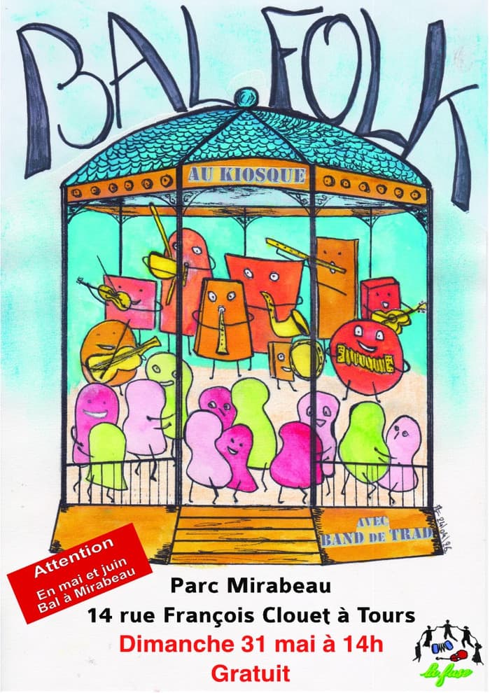 Illustration de l'événement : Bal trad au kiosque Tours