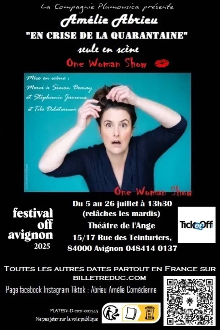 Illustration de l'événement : Spectacle avec Amélie Abrieu dans un grand salon à Biarritz – 15 août