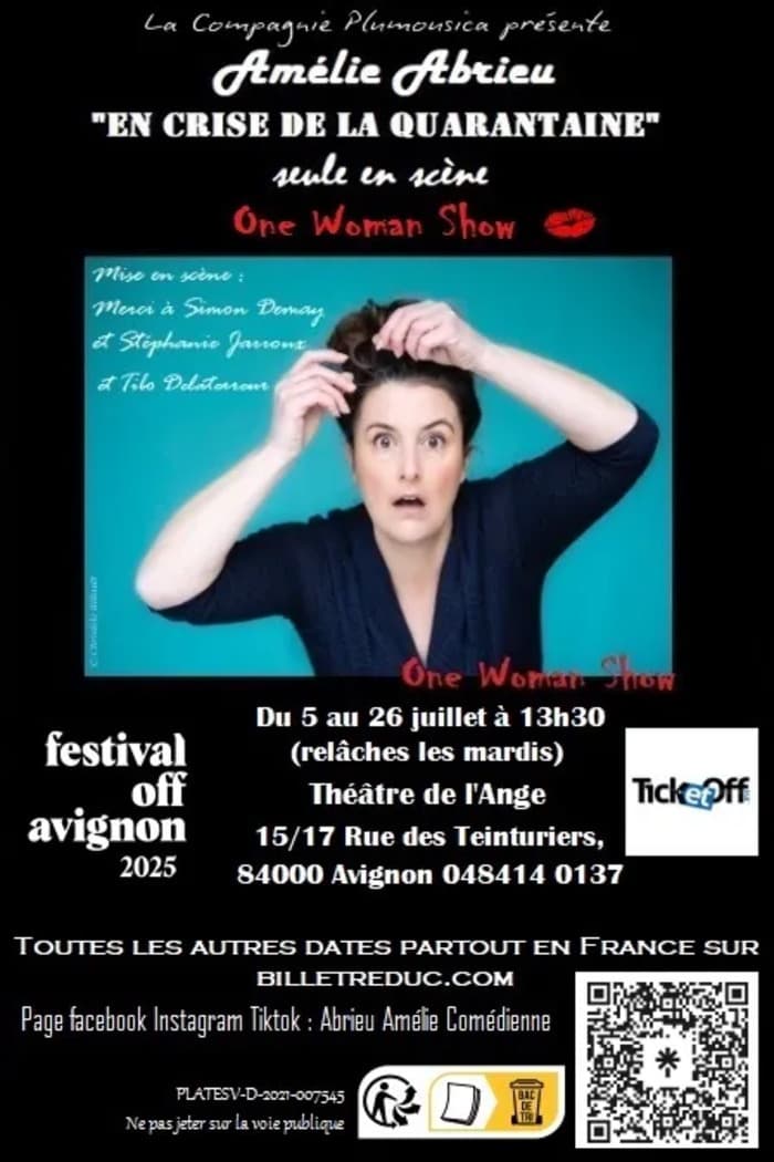 Illustration de l'événement : Spectacle avec Amélie Abrieu dans un grand salon à Biarritz – 15 août